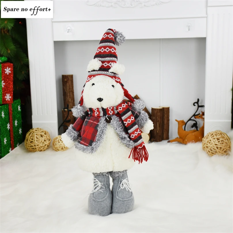 Natal куклы мышки adornos de navidad Рождественская фигурка медведь рождественские украшения для дома Счастливого Рождества подарок на год для детей
