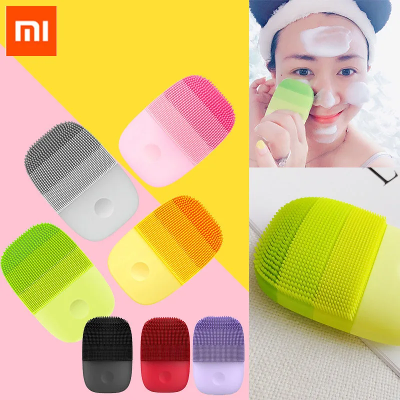 Xiaomi inFace электрическая глубокая Чистящая Щетка массажная Соник для мытья лица водонепроницаемый силиконовый очищающий крем для лица C2
