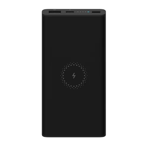 Black Xiaomi 10000mAh беспроводной банк питания WPB15ZM 10W Выход двухсторонняя Быстрая зарядка Молодежная версия для телефона планшета ноутбука - Цвет: Black