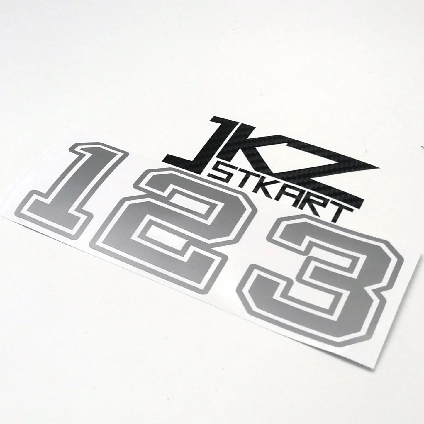 

Car Decal Vinyl Die Cut Vinyl Number Sticker Matte Silver Waterproof Sticker For Car Motorcycle ATV etc.