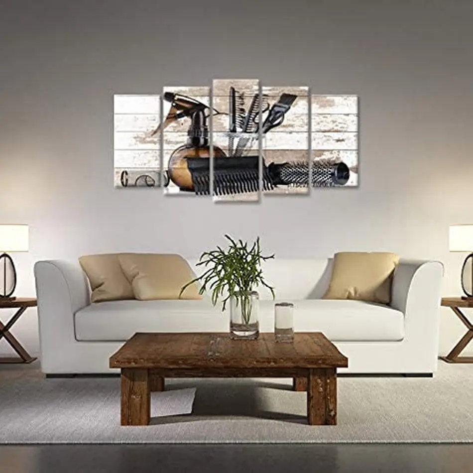 5 шт. настенные постеры для стрижки волос без рамки | Дом и сад