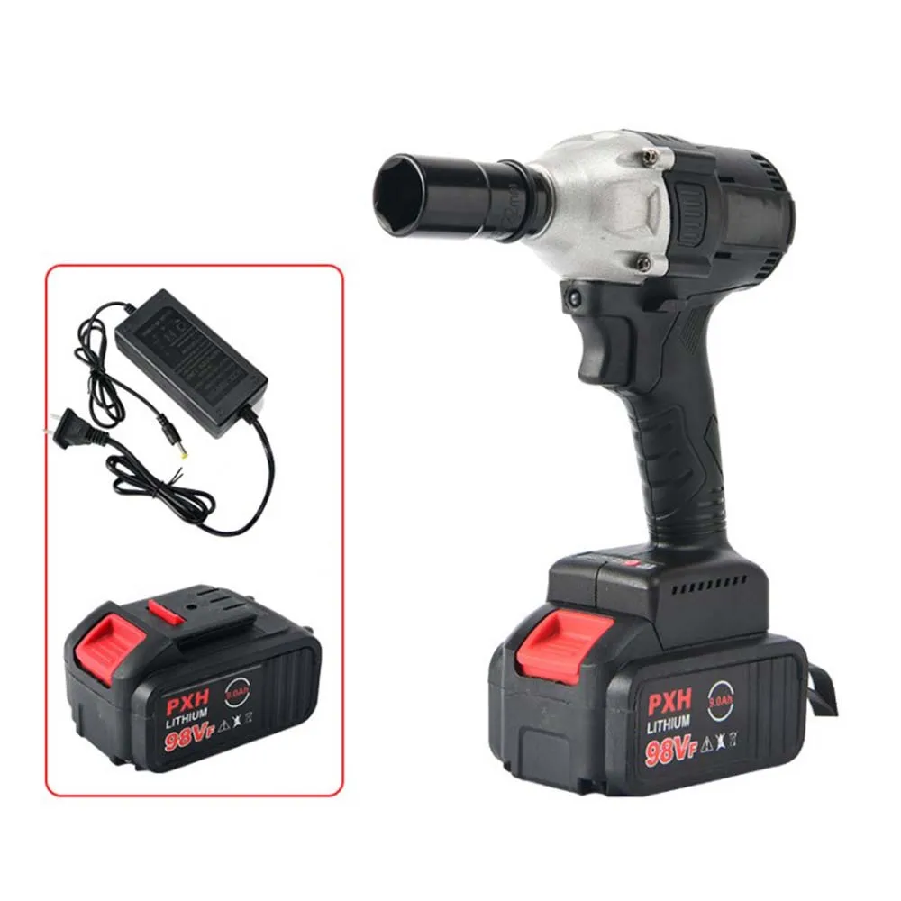 Llave de impacto de bater&iacute;a de litio recargable, sin escobillas, 98V, est&aacute;ndar de EE. UU.-1