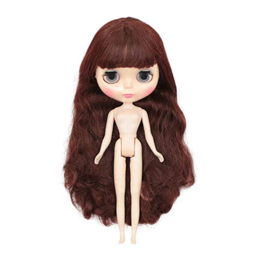 natural skin brown Ледяной фабрики Blyth кукольные 1/6 BJD куклы 30 см Blyth изготовленный на заказ кукла с яркой кожей 7/19 Объединенный корпус игрушки для девочек Специальное предложение, в продаже - Цвет: natural skin brown