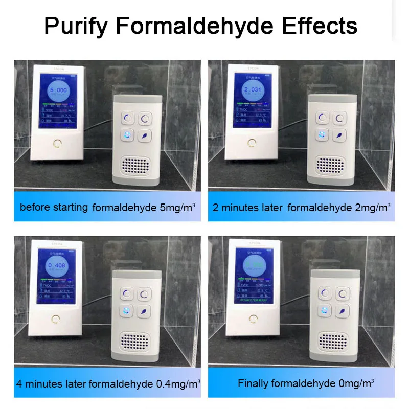 Домашний очиститель воздуха 4 в 1 мини портативный генератор озона с