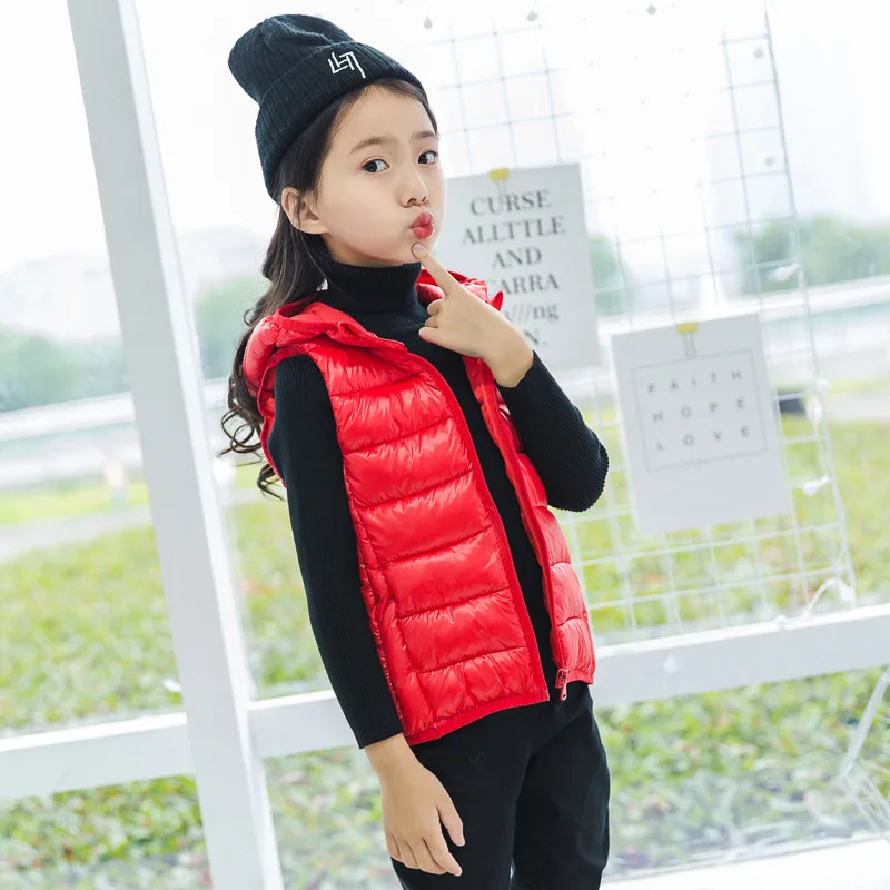XINBAO 2T-14T autumn winter boy jackets girls children vest Cotton Hooded style outerwear baby clothes promotion discount | Детская