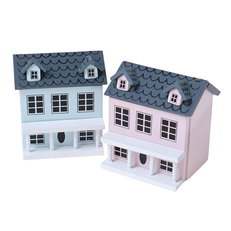 1pc 112 diy dollhouse miniature doll house villa kits fantasy town assembly house handcrafts free global shipping