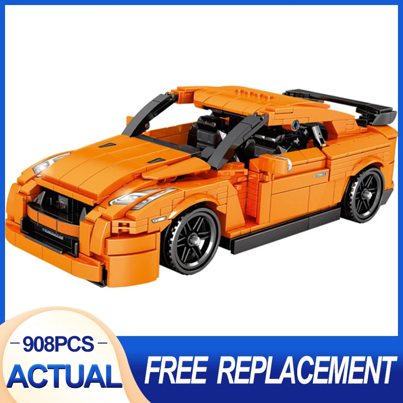 

High tech car building blocks children's racing creative car building blocks educational toys gifts