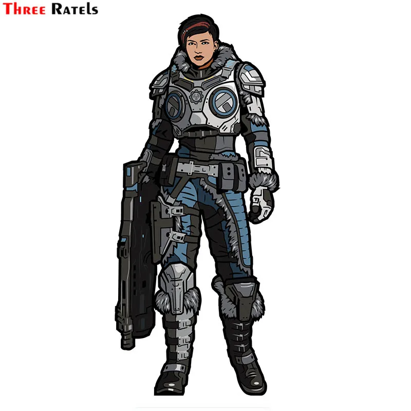 Водонепроницаемые наклейки Three Ratels F405 MechWarrior Kait Diaz Dom And Marcus Fenix для автомобиля