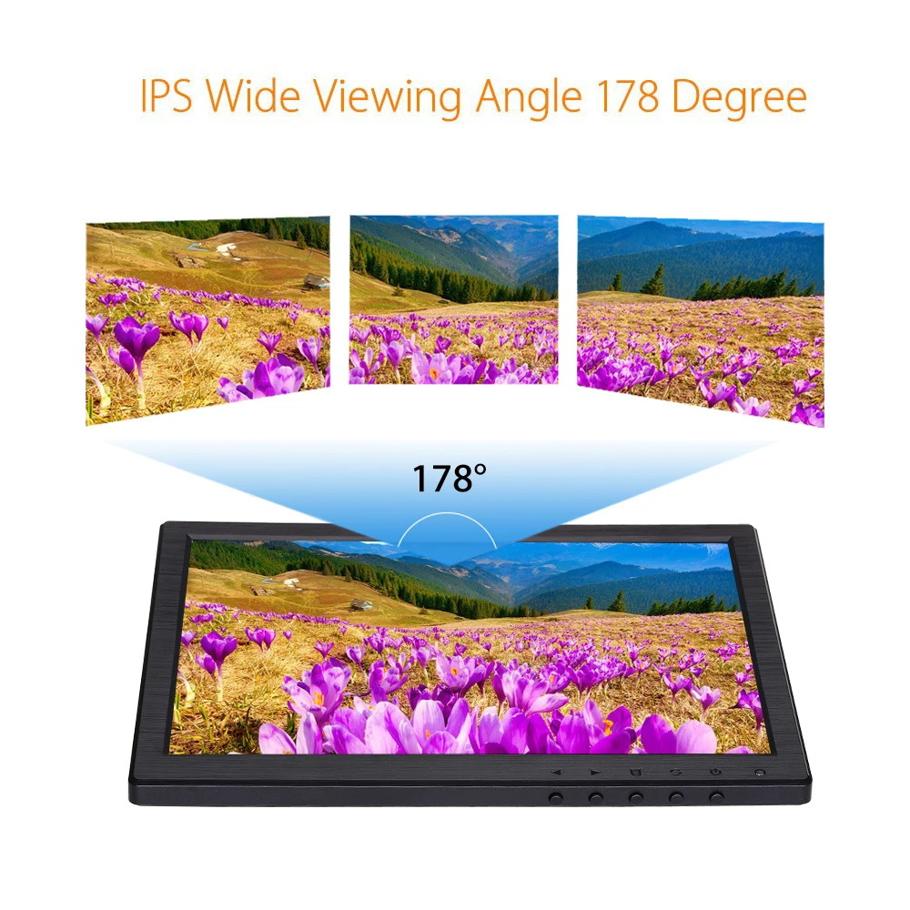 Емкостный сенсорный монитор Eyoyo EM10W 1280x800 Компактный ЖК-монитор портативный с VGA HDMI