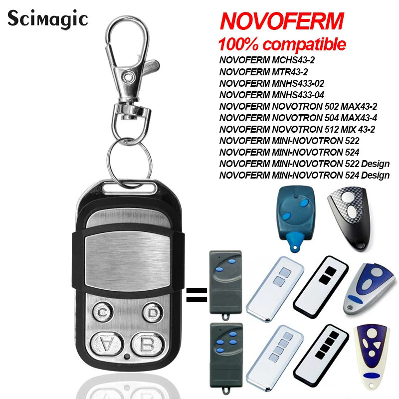 NOVOFERM NOVOTRON 502 MAX43 2 504 4 433 92 MHz пульт дистанционного управления гаражной дверью 4CH