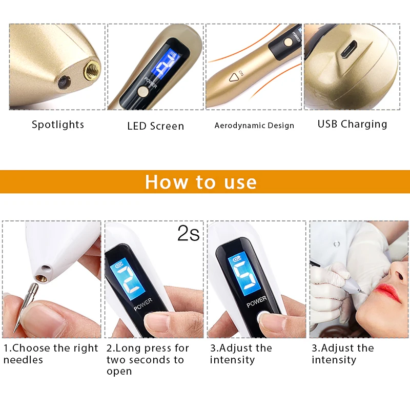 Ручка для удаления пятен уход за кожей лица Инструменты Уход волосами лазерная