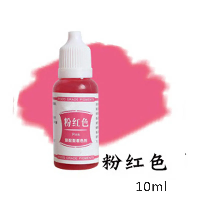 Pink 10 мл DIY торт Печенье Кондитерские съедобные пигмент Макарон крем десерт еда съедобный цвет пигмент ручной работы цвет ing ингредиенты питания - Цвет: Pink