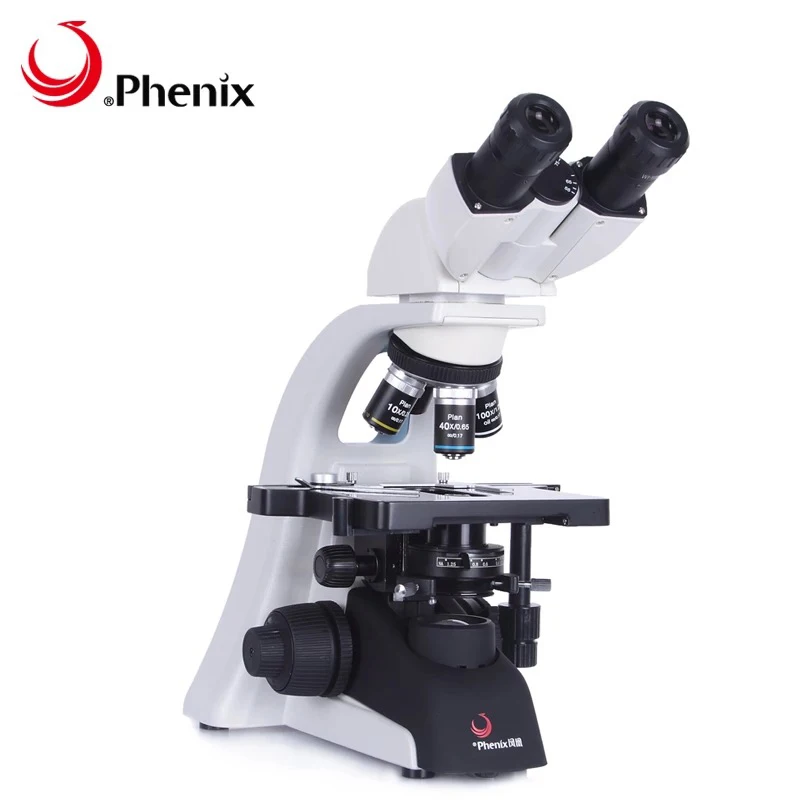 Тринокулярный микроскоп Phenix профессиональная оптическая система Infinity 40X 1600X