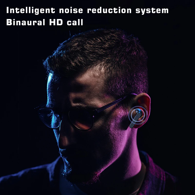 TWS Bluetooth V5.1 беспроводные наушники 3500 мА/ч зарядный чехол HiFi панорамный 9D объемный