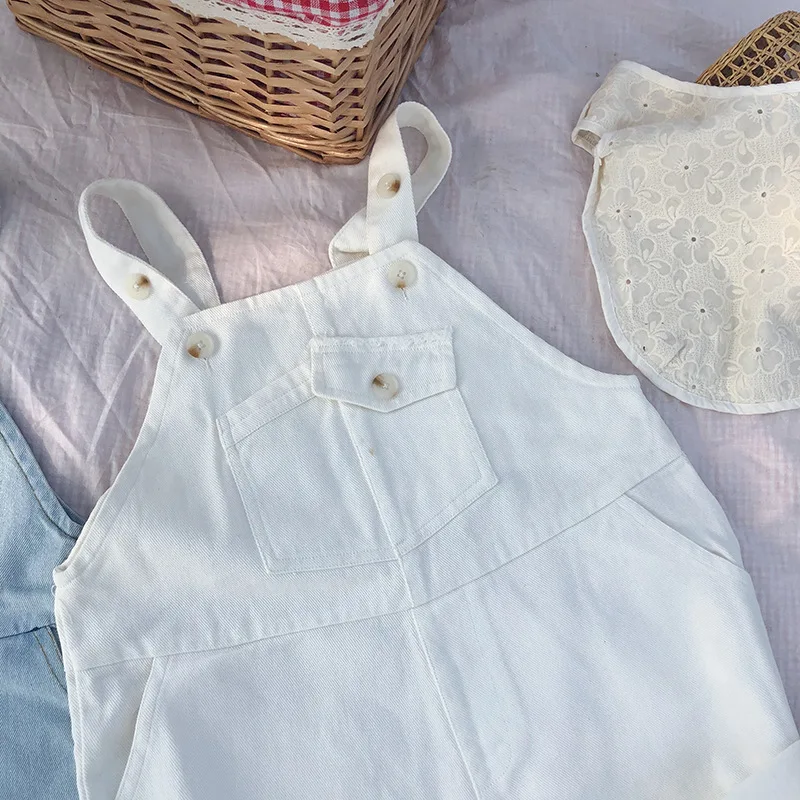 Детские свободные джинсовые комбинезоны Шорты в Корейском стиле для мальчиков и