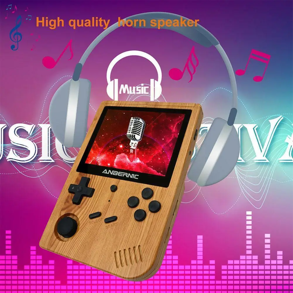 

Портативная игровая консоль Rk3326, портативный 4-ядерный игровой приставка с деревянным дном, с Usb Ips, для L7v7, рk3326