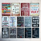 Работайте усердно и будьте симпатичными, оптимистичными, вдохновляющими мотивами, металлический знак, доска для дома, настенная, железная дверь, подвесная, декоративная пластина