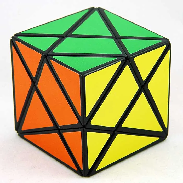 Diansheng, алмазная Шестигранная дипирамида, камень, ось, 3x3x3, режим формы, волшебный куб, головоломка, развивающие игрушки для детей, magico cubo - Цвет: Axis black