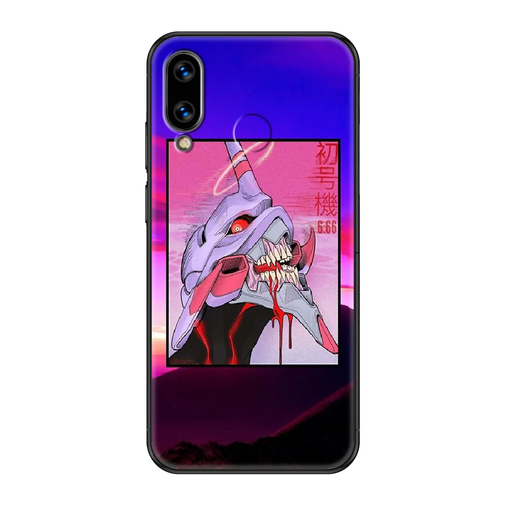 

Anime Genesis Evangelion Phone case For Huawei Honor Mate 5 7 8 9 10 20 i A X Lite Pro black trend cover pretty waterproof