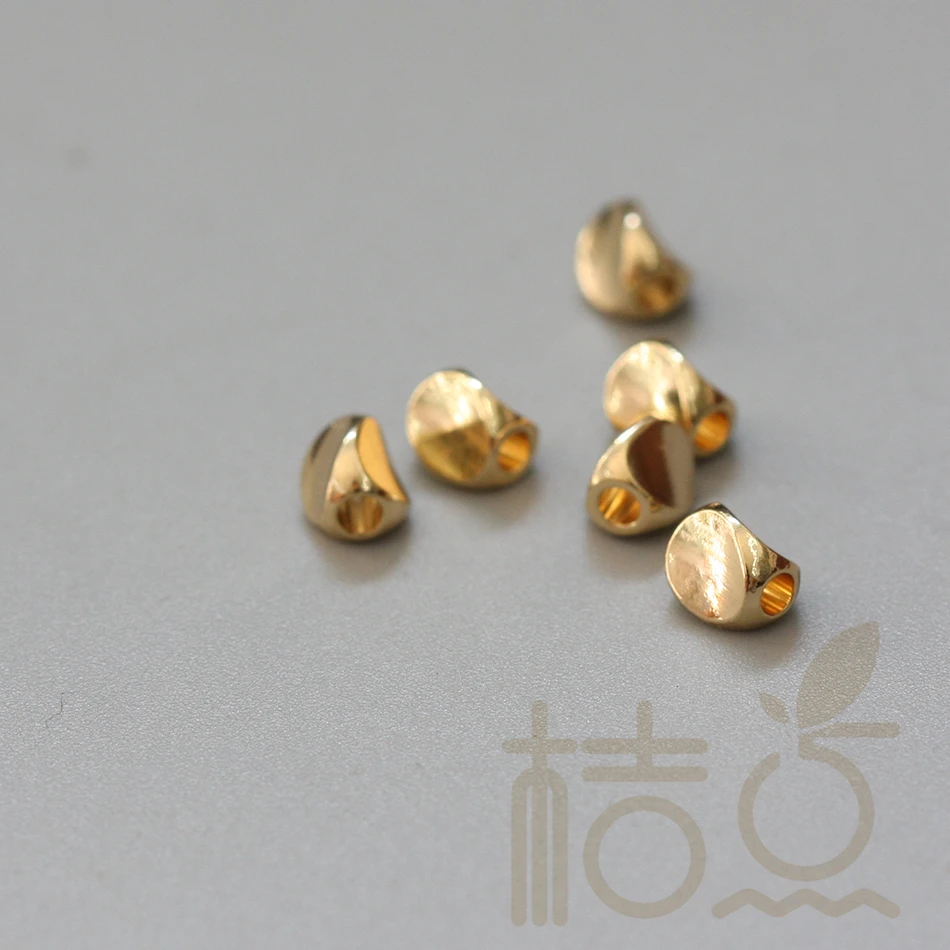 

Solid Brass Faceted-Waved Spacer - 5x4mm (4015C)