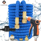 Водяной пистолет высокого давления для мойки автомобилей, поливочный шланг для сада, для полива и орошения, раздвижной шланг, распылитель для сада