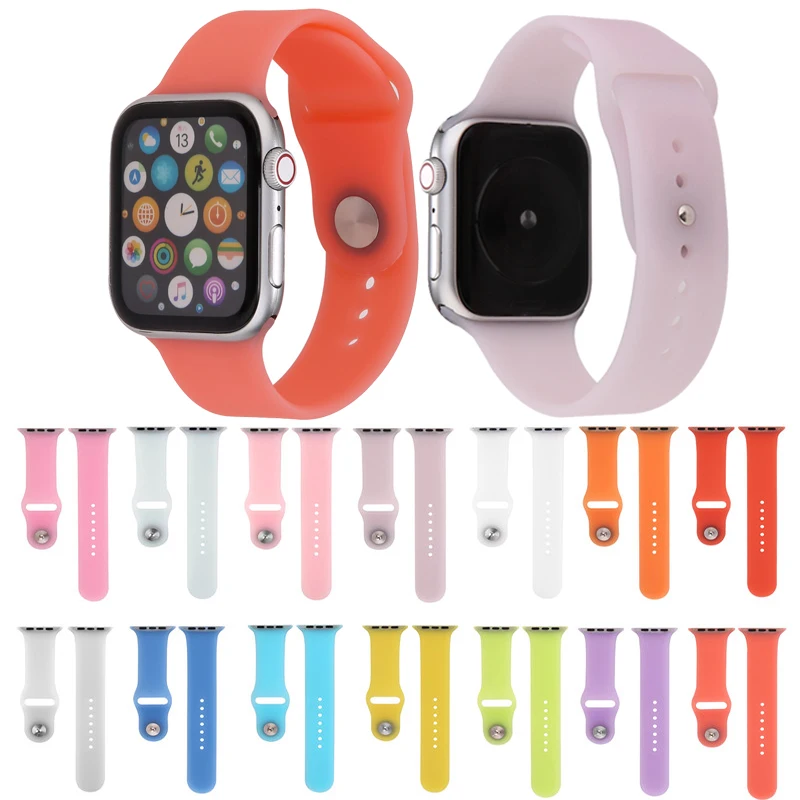 Мягкие силиконовые спортивные петля ремешок для наручных часов apple watch версия 1 2 3