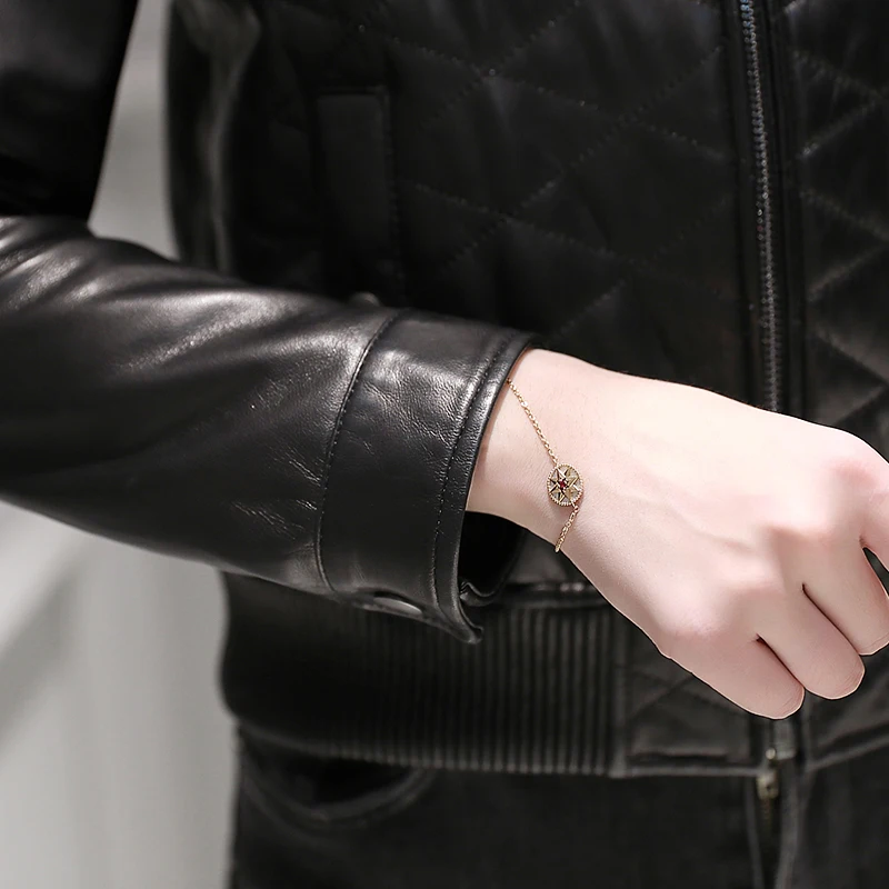 

Fur Mink Collar Sheepskin Down Coat Real Genuine Leather Jacket Women Clothes 2020 Korean Short Tops Chaqueta Mujer Zt3549