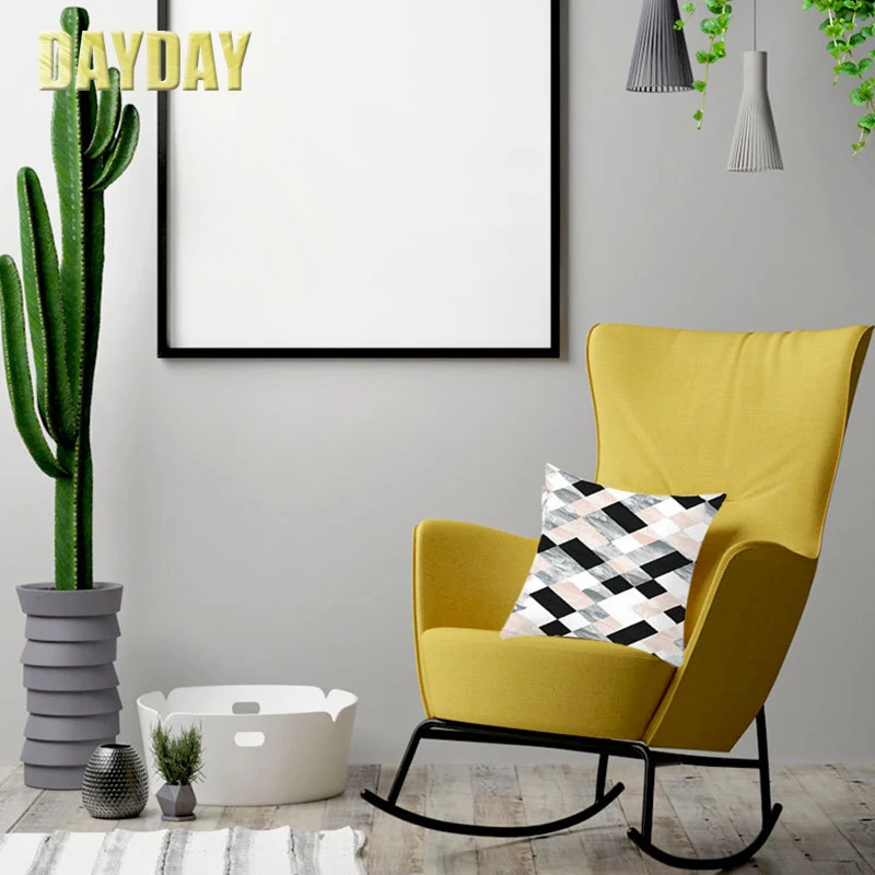 Marble Cushion Cover 45*45 Geometric Printed Pillowcase Sofa Decorative Pillows For Livingroom Home Decor Cushions Pillow Case | Дом и сад