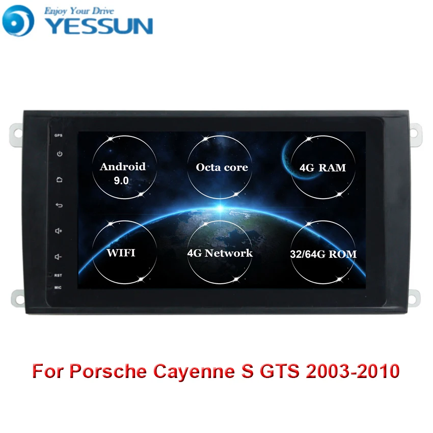 Автомобильный мультимедийный плеер YESSUN для Porsche Cayenne S GTS 2003-2010 Android радио