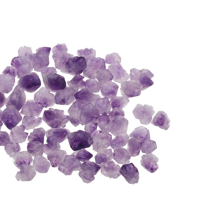 2 шт. натуральный аметист 100% шероховатый сырой каменные подвесные украшения |