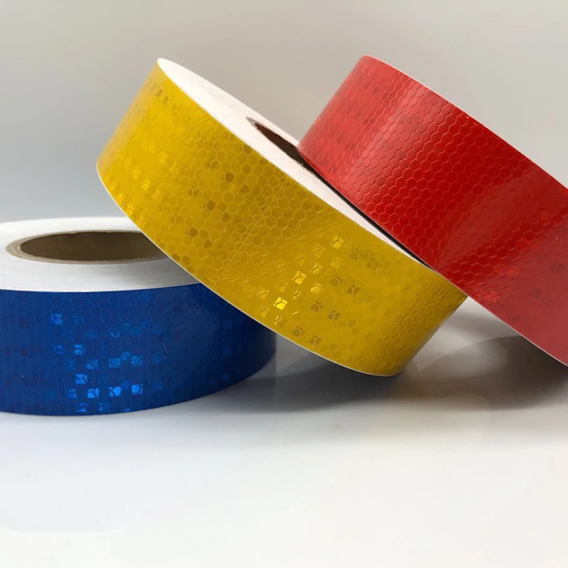 

High intensity Honeycomb White Adhesive Reflective Tape Sticker for Cars