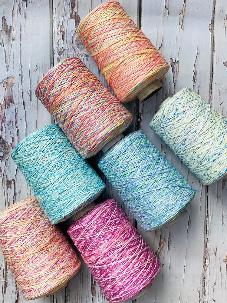 

500g/lot Cotton yarn hand knitting Crocheting Tape yarn to knit Crochet dye tube yarn Knittted Threads DIY line handmake