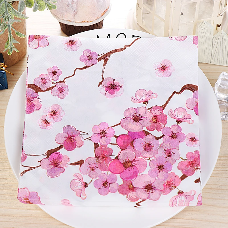 20 шт. цветок сливы|Одноразовая посуда для вечеринок| |