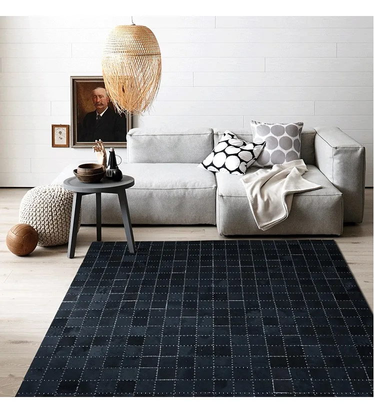 구매 200x300cm 고급 쇠가죽 채찍으로 치다 깔개, 순수한 흰색 색상 진짜 Natrual Cowskin 카펫, 거실 침실 장식 지상 매트