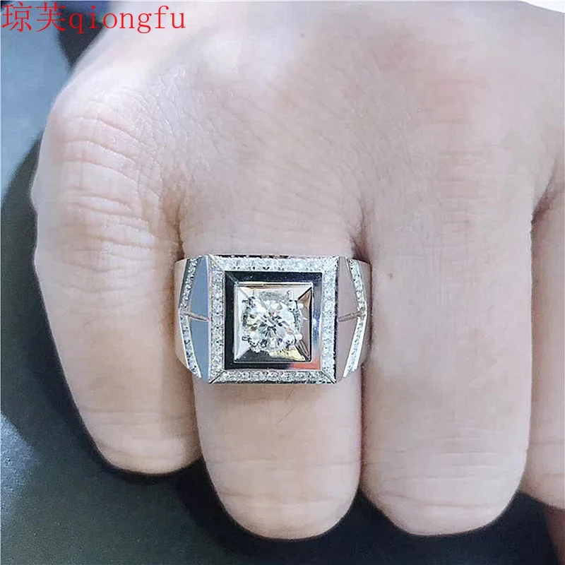 

Black Mamba insists on eternal diamond ring Stainless steel Men's accessories personalized gift adjustable Paired things
