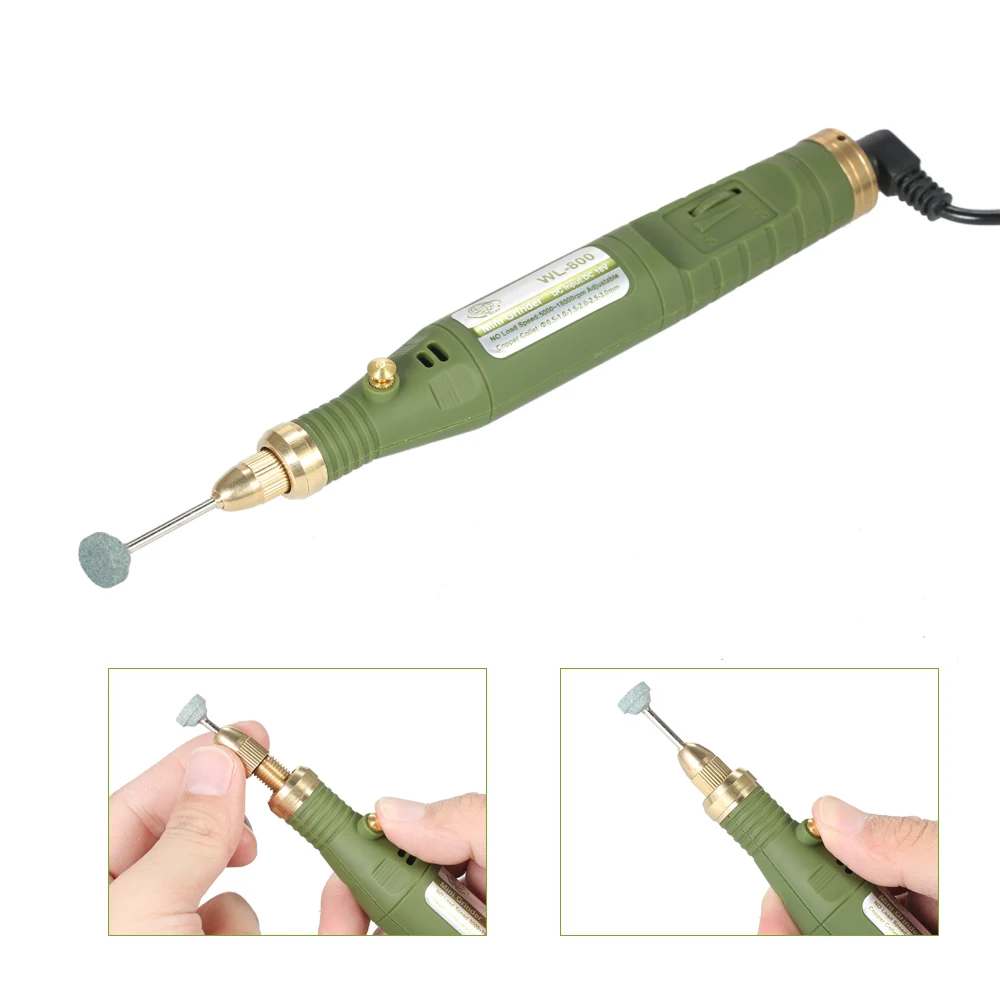 

Multi-functional Mini Electric Grinder Variable Speed Tool and Accessories Kit Electric Drill Grinding Engraving Polishing Tools