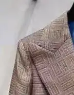 Женский комплект из жаккардового пиджака и юбки двубортная офисная одежда в