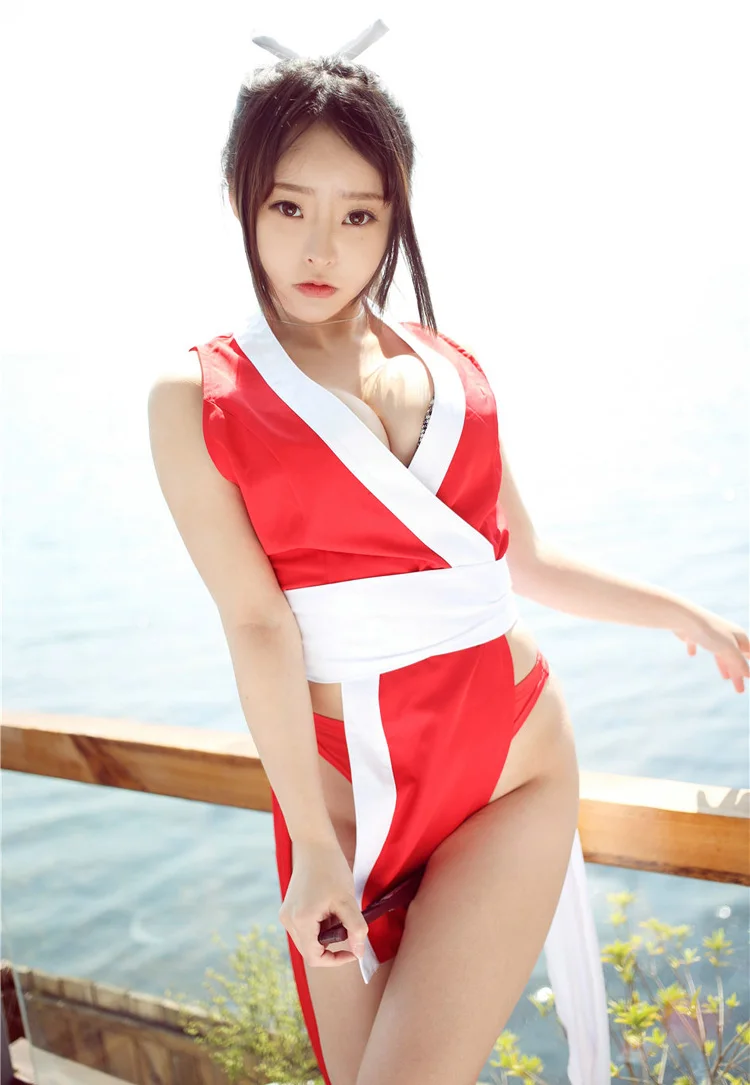 Косплей Король бойцов 97 Mai Shiranui костюмы японского аниме сексуальные платья для