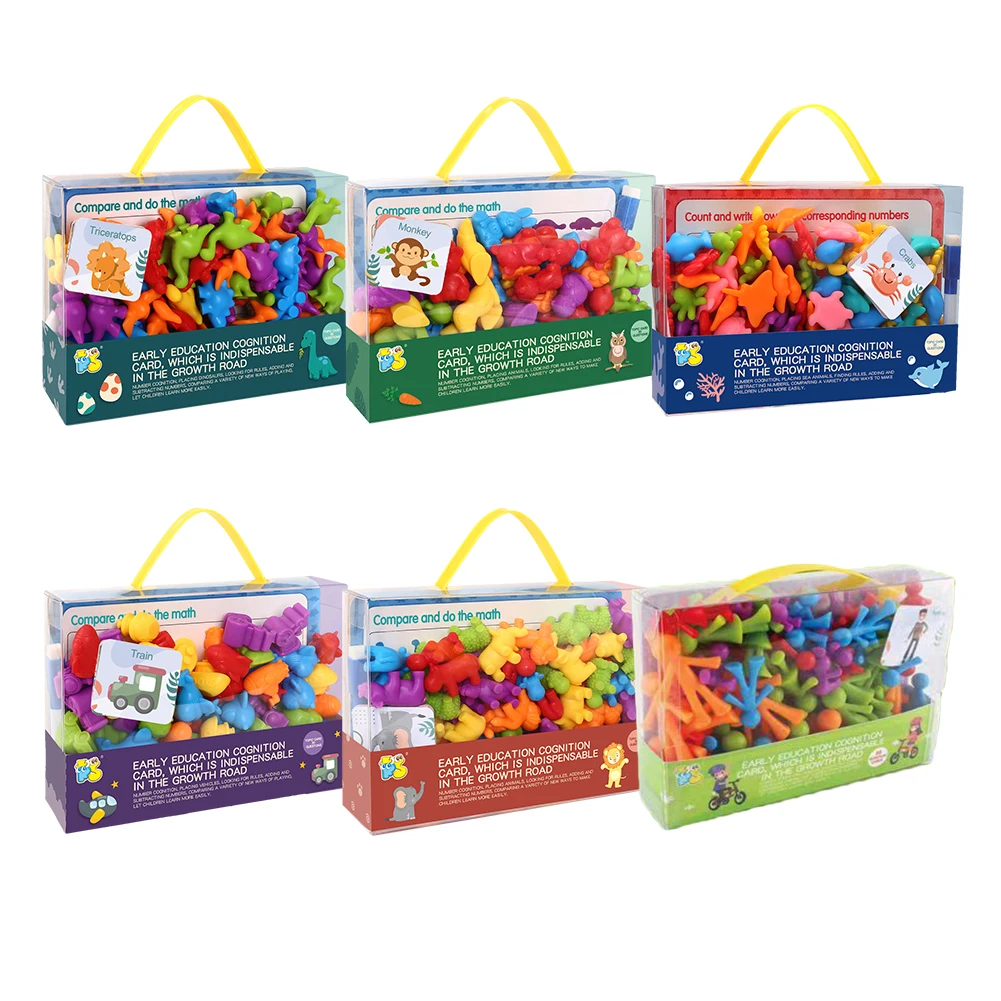 

Умная детская Радужная игрушка для обучения мелким мотором Монтессори, сенсорное воображение мозга, строительная игрушка