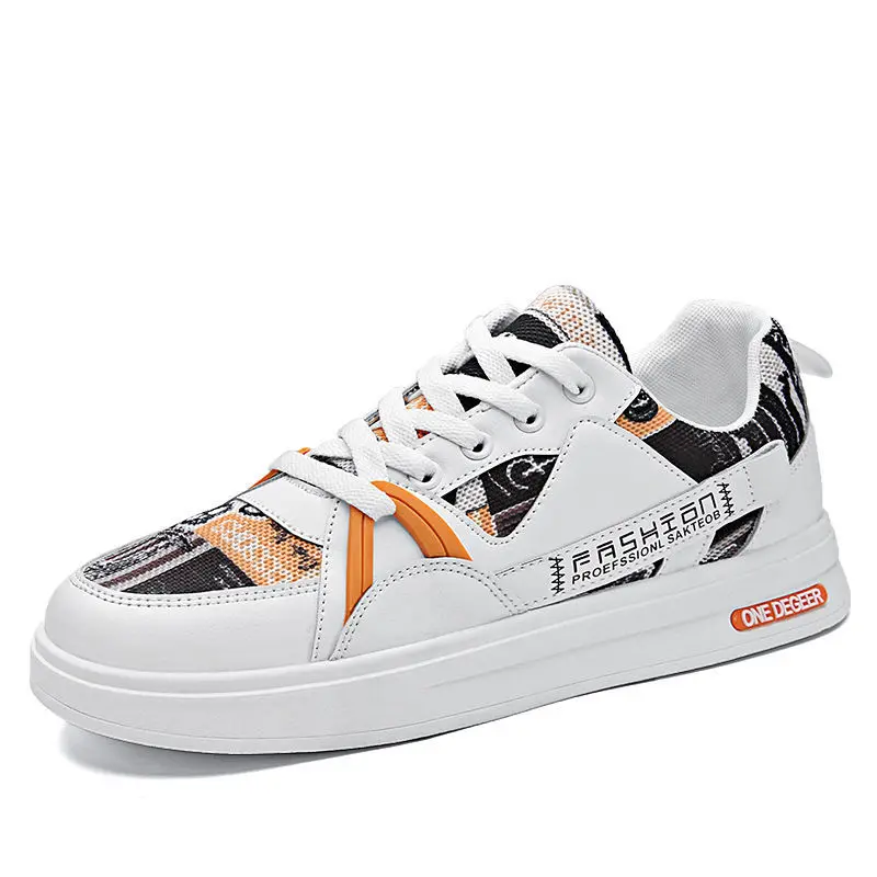 

Новинка лета 2021, дышащие мужские туфли, корейская мода, кроссовки для скейтборда, универсальные, для отдыха, спорта, бега, на плоской подошве,...