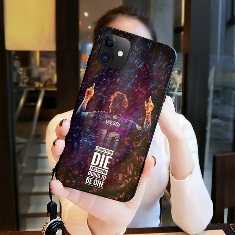 

Cartoon Lionel Neymar Messi Football Coque Shell Phone Case for iPhone 11 pro XS MAX 8 7 6 6S Plus X 5S SE 2020 XR case
