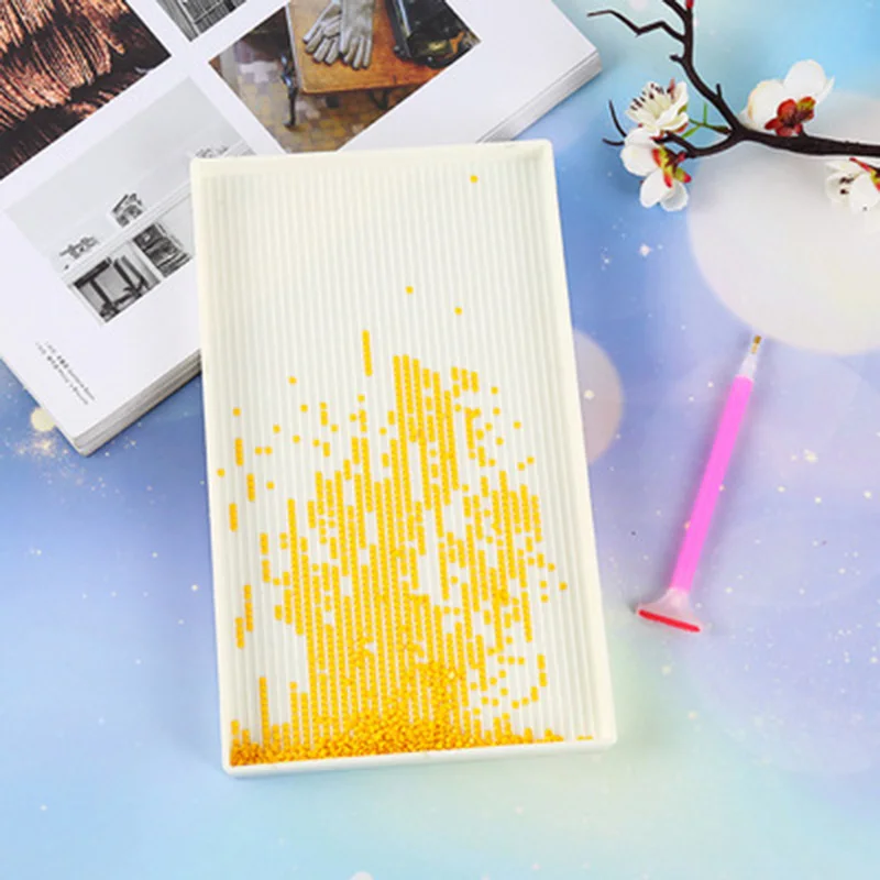 DIY diamond drawing point drill tray tool square turning box jewelry sticking plastic row factory | Дом и сад