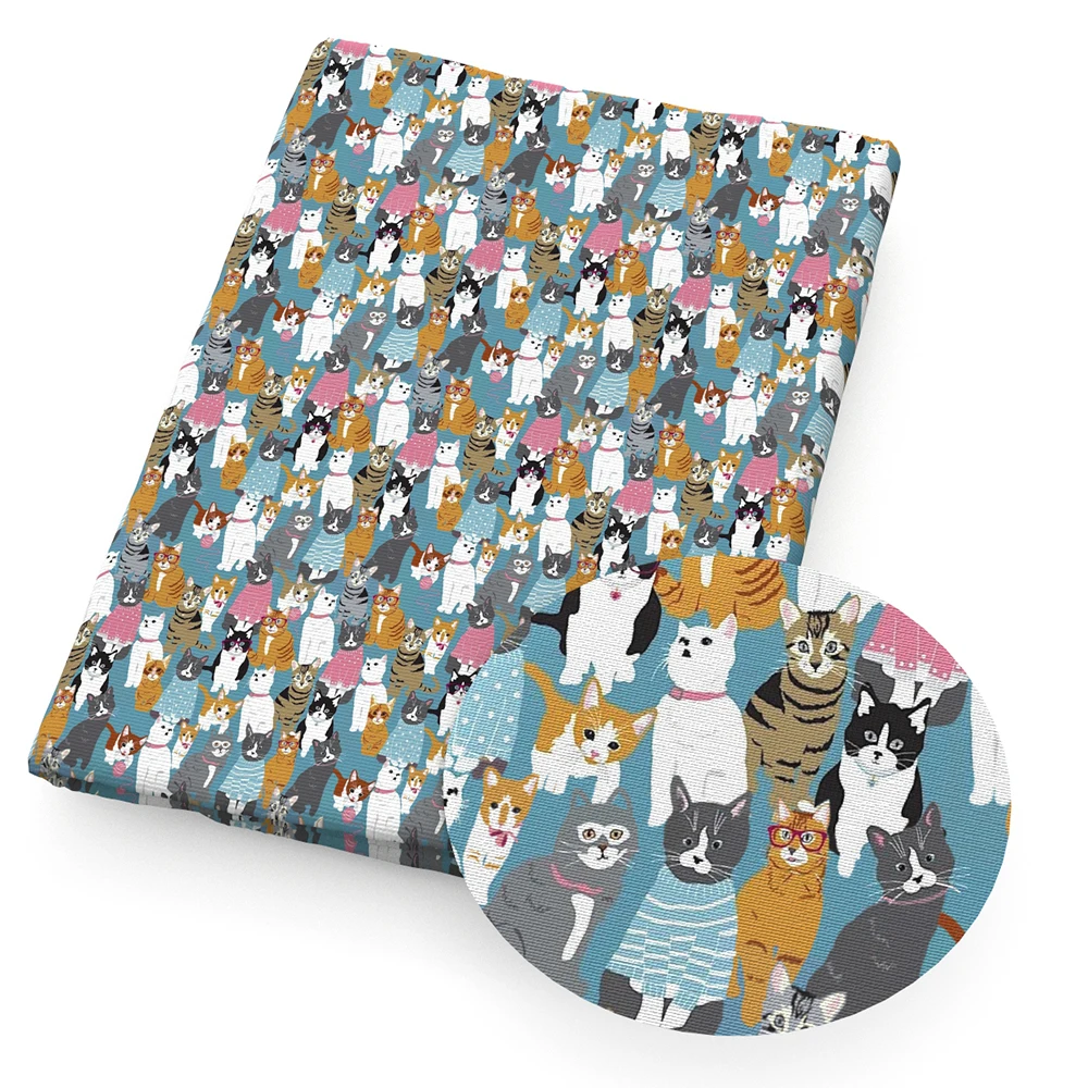 Сова собака птицы КИТ полиэстер хлопок/4 способ стрейч ткань лоскутное шитье