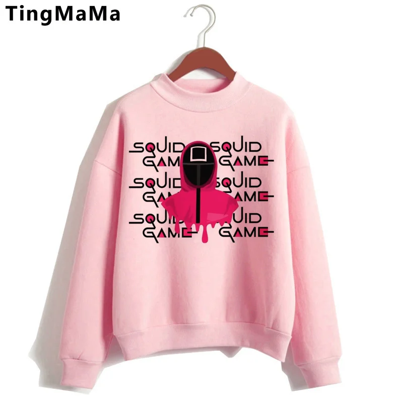 

Squid Game hoodies female grunge plus size streetwear graphic women sweatshirts hoody y2k aesthetic 2020