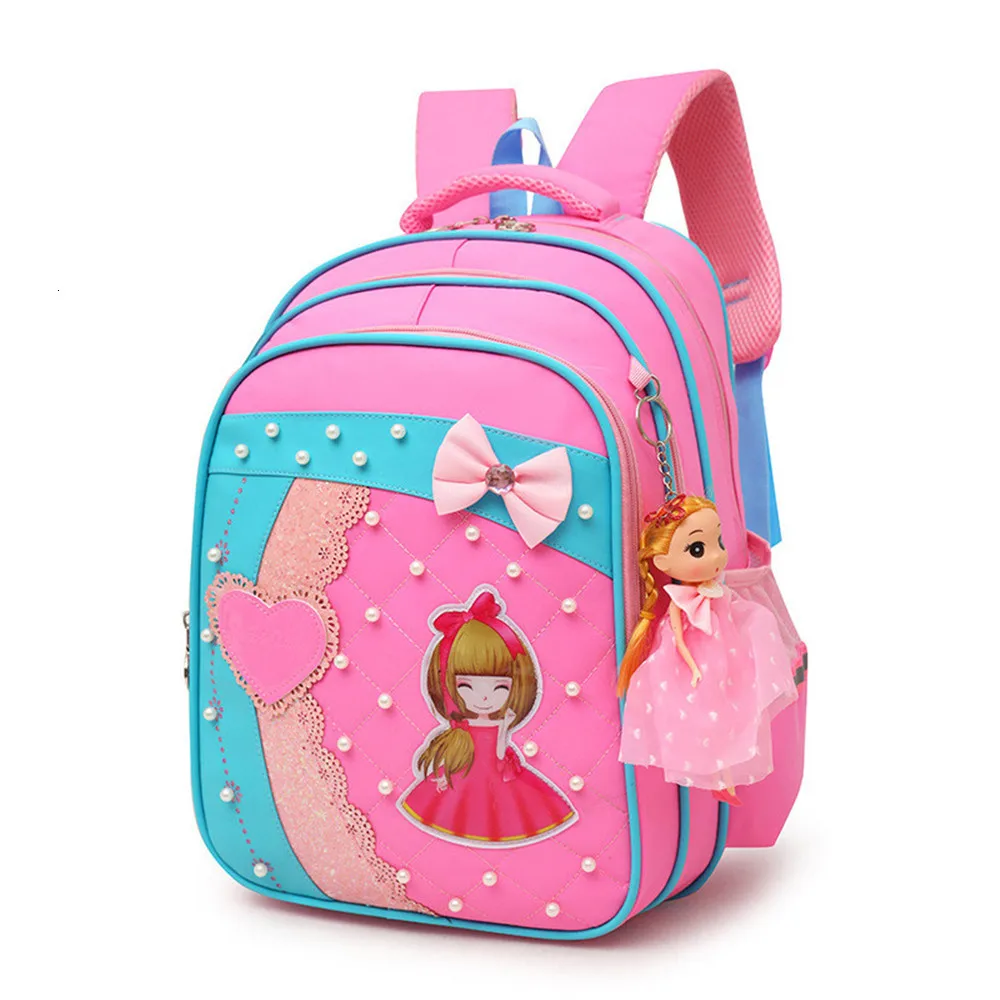 Backpack Cute Princess Bowknot Children School bags orthopedic 2023 Girl satchel bag waterproof schoolbag Mochila