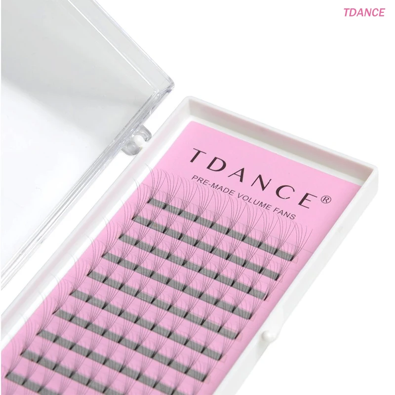 TDANCE короткие Стволовые предварительно сделанные веера ресницы 3d/4d/5d/6d/7d русский объем наращивание ресниц из искусственной норки макияж инструменты мягкие