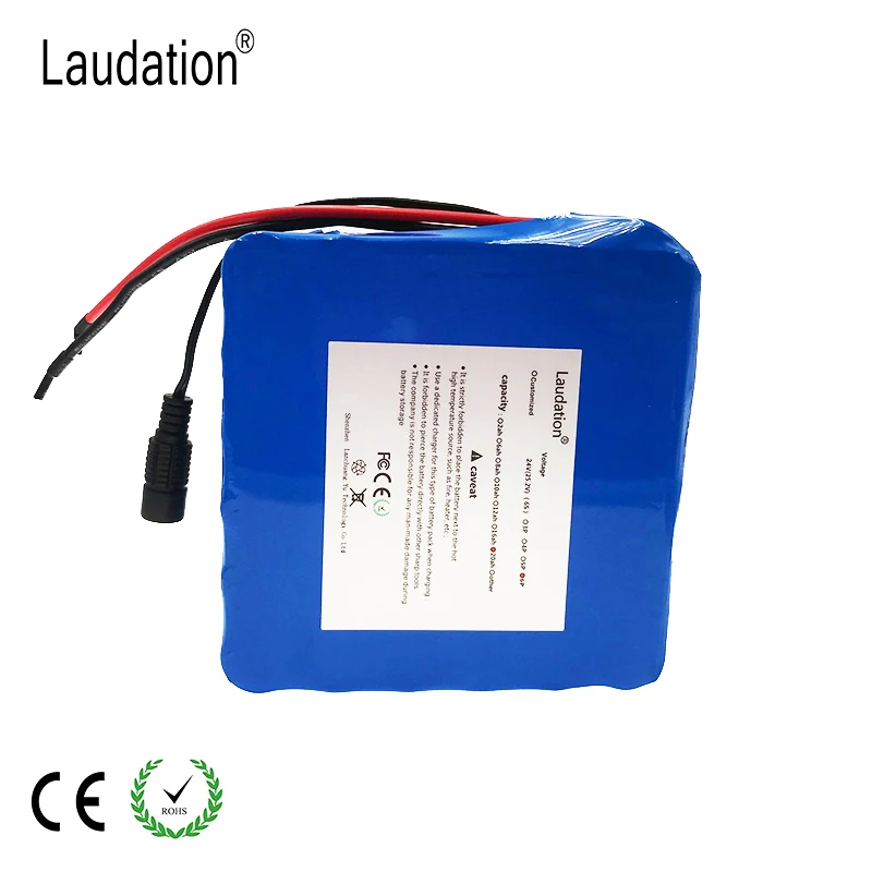 Laudation 24V электрический велосипедный литиевый аккумулятор Пакет 25 2 V 20Ah 18650 литий