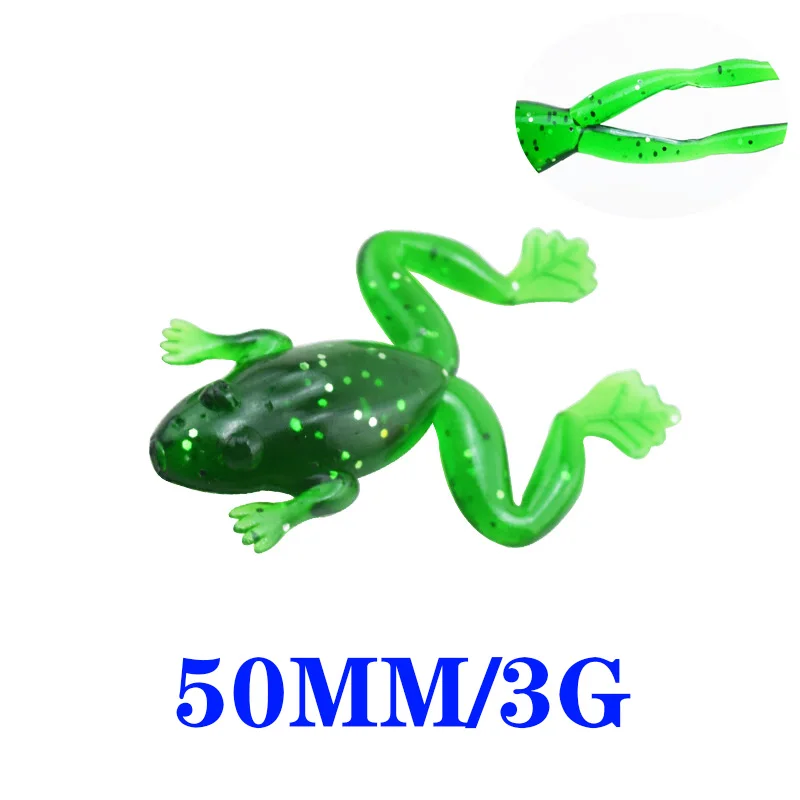 5 шт. силиконовая рыболовная приманка 50 мм/3 г|frog lure|fishing lurequality lure |