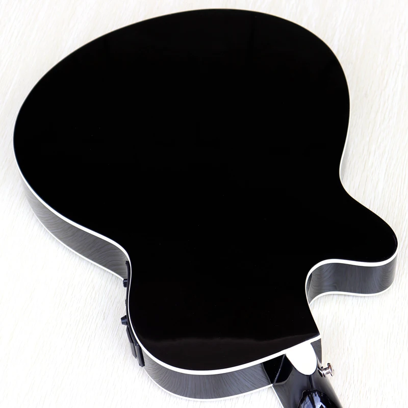 dünne körper akustische elektrische gitarre anfänger gitarre mit freies gig tasche freies string schwarz natürliche sunburst wei