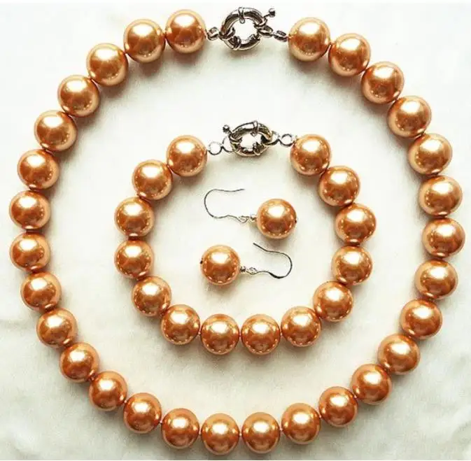 Новый 12 мм огромный черный Южно-морской жемчужный набор Круглый браслет из